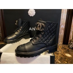 샤넬 CHANEL 2021 G36424 쇼트 부츠 Black