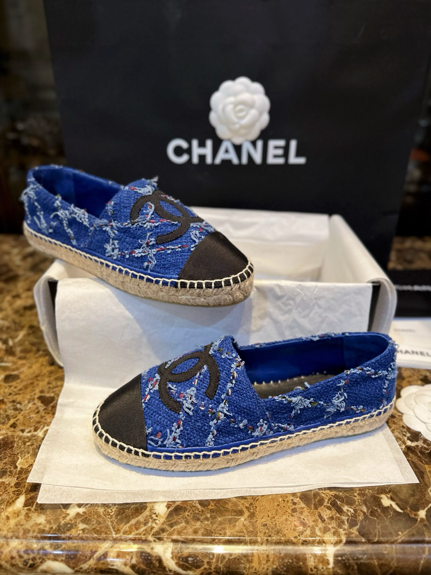 샤넬 CHANEL 23C 에스파드리유 Blue