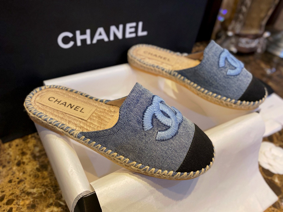 샤넬 CHANEL 에스파드리유 Blue