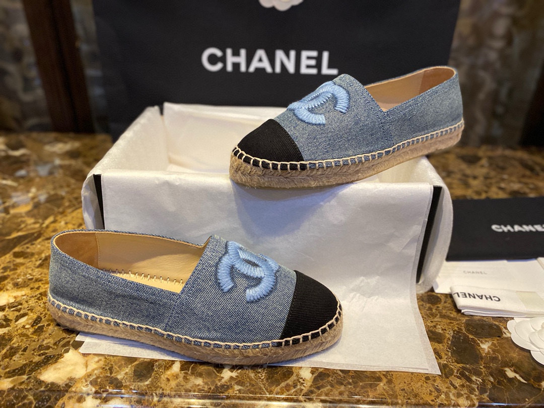 샤넬 CHANEL 에스파드리유 Blue