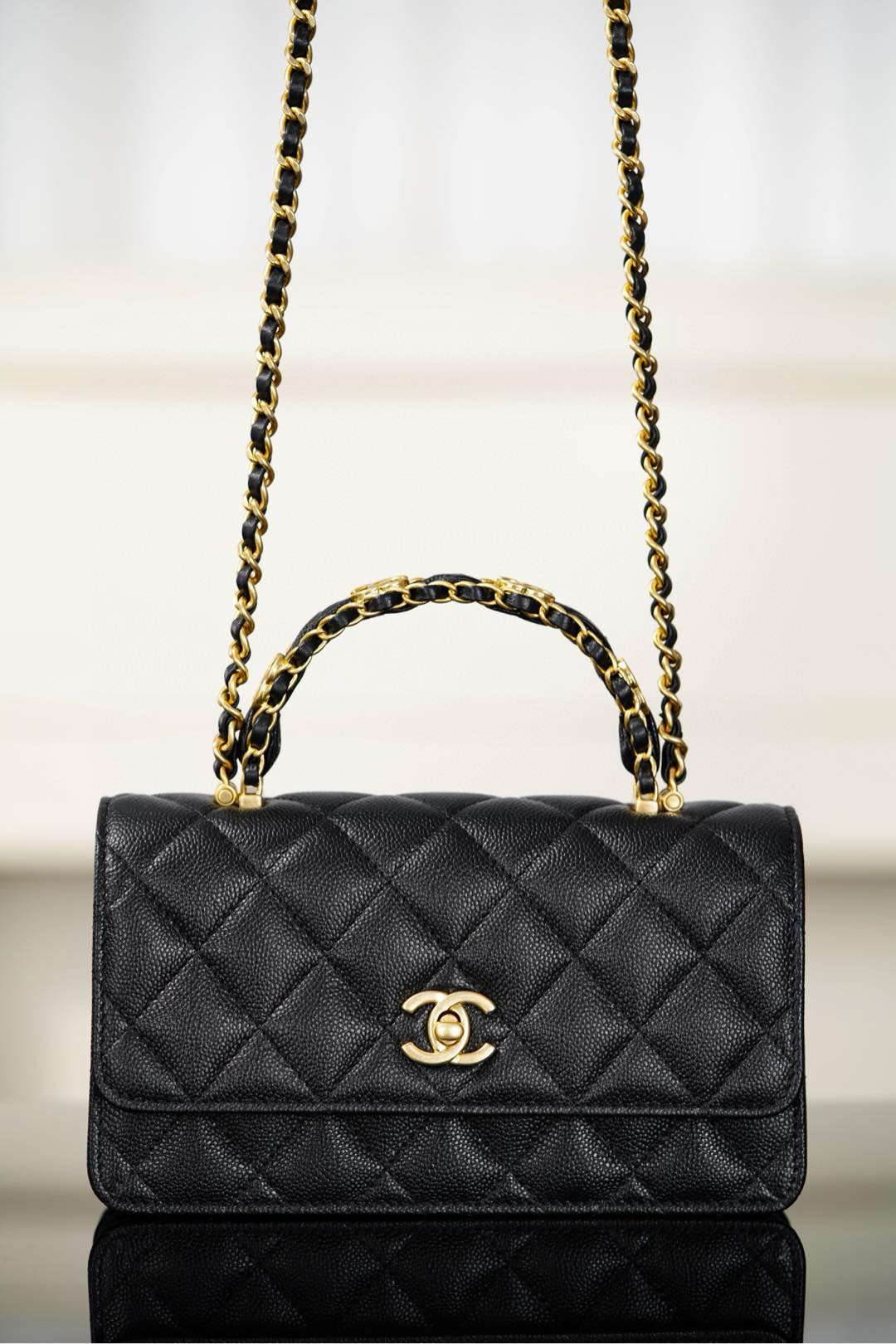 샤넬 Chanel 25B Wallet on Chain Black 18.5cm