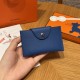 에르메스 Hermes Iliade 10.5cm Evercolor 71 Blue France/silver