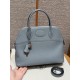 에르메스 Hermes Bolide 31cm Clemence J7 Blue Lin/silver