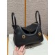 에르메스 Hermes Lindy Touch 26cm Swift and Matte Alligator 89 Noir/gold