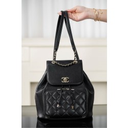 샤넬 Chanel 25B AS3530 Affinity Duma Backpack Black 25cm