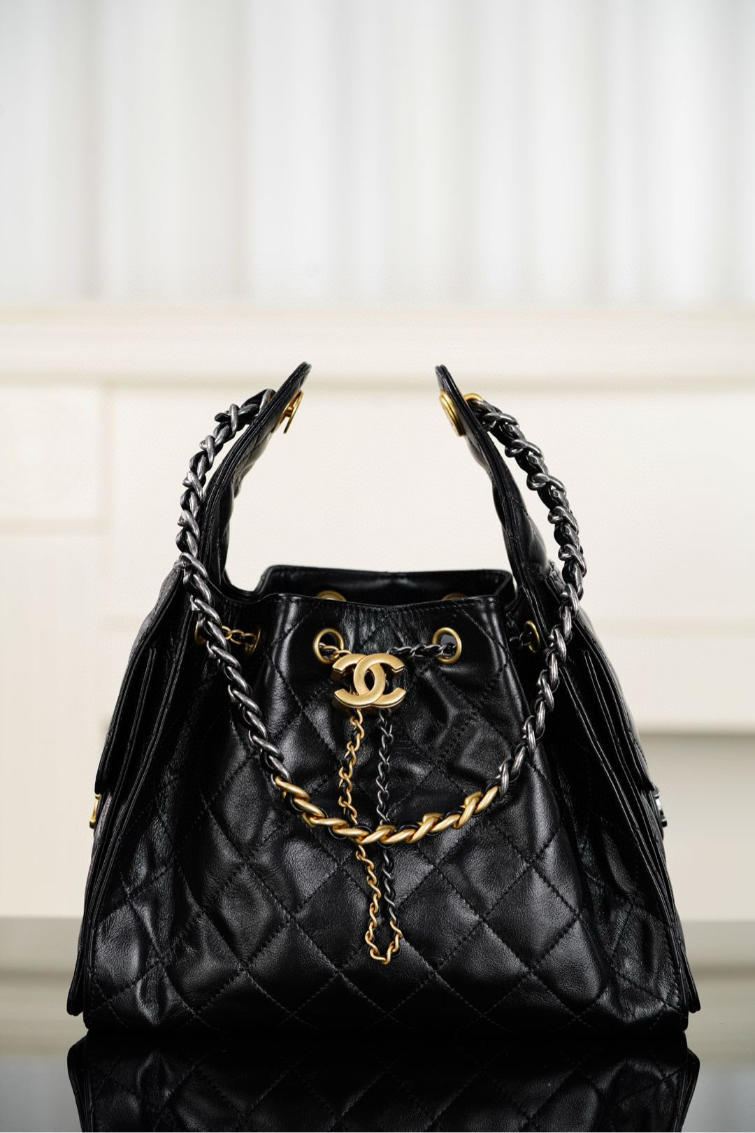 샤넬 CHANEL 25B 25Small Handbag AS5293 Black 26cm