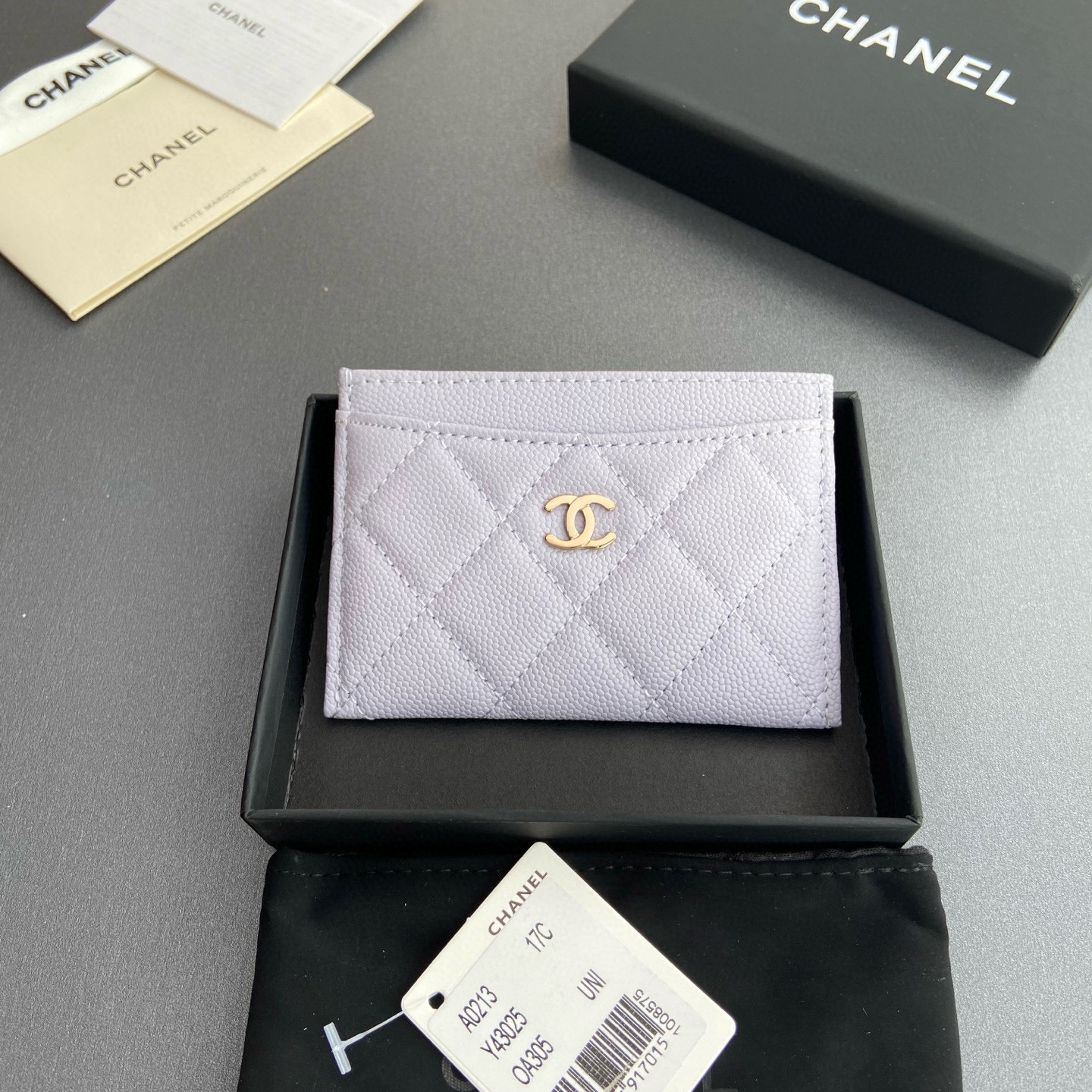 샤넬 Chanel A31510 0213 카드 케이스 purple 11cm