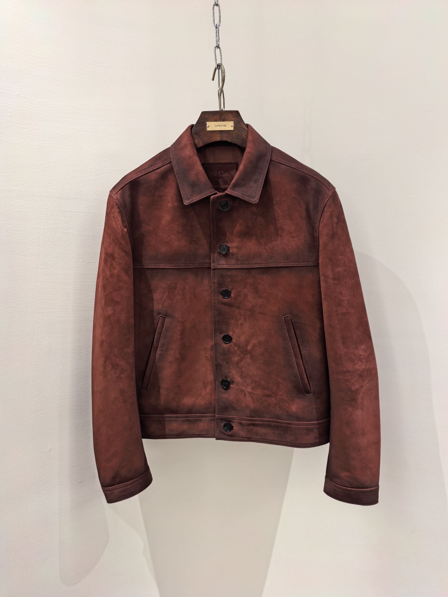프라다 Prada 레더 재킷