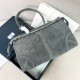프라다 Prada 1BA433 보니 라지 스웨이드 핸드백 38cm