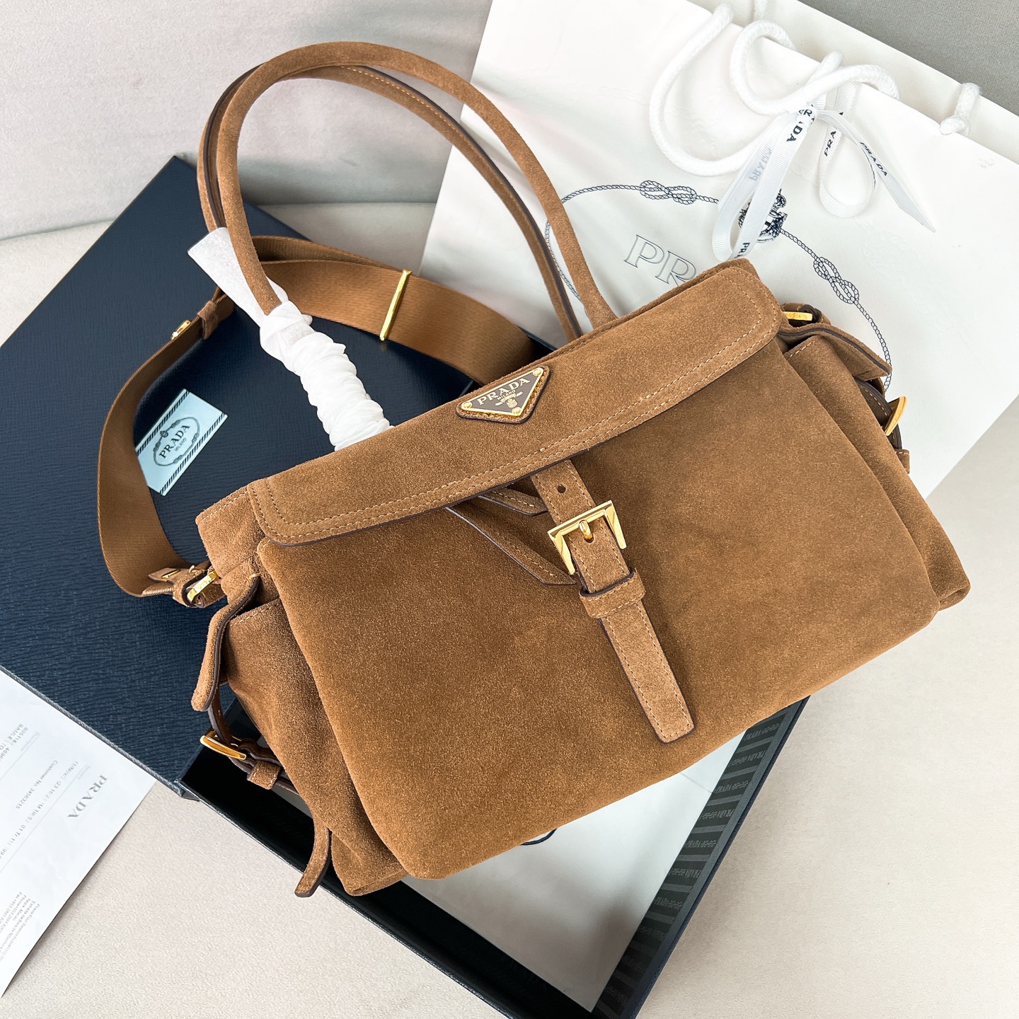 프라다 Prada 1BG596 미디엄 익스플로어  토트백 30cm