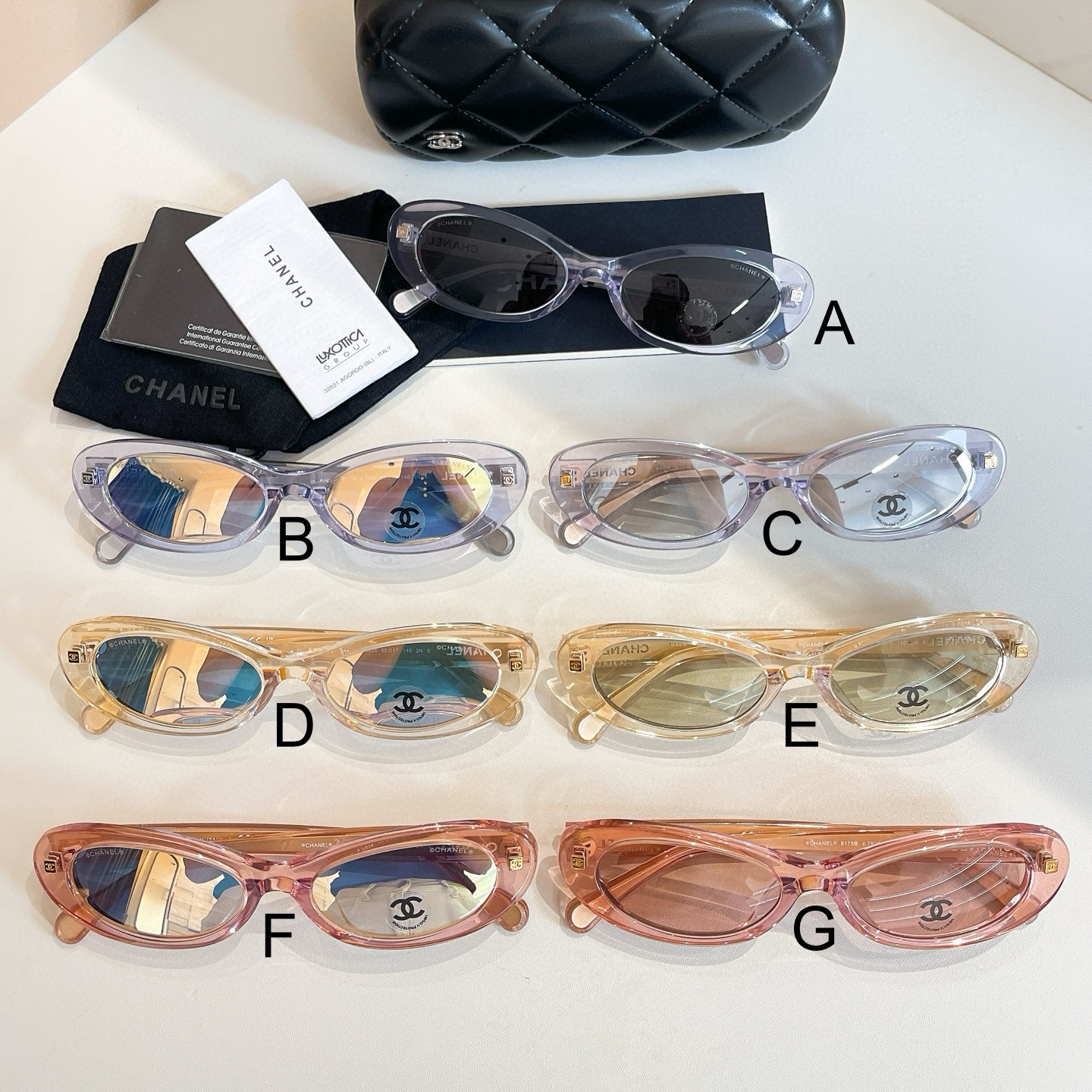 샤넬 Chanel 9175-B 55口17-140