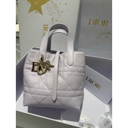 디올 Dior Small Dior Toujours Vertical Tote Bag Light purple 16cm
