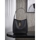 생로랑 Saint laurent/YSL 713938 Small Le 5 A 7 Supple Shoulder Bag Black 23cm