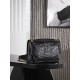 생로랑 Saint laurent/YSL 633158 Niki Medium Chain Bag In Crinkled Vintage Leather Noir 28cm