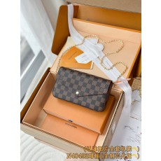 루이비통 Louis Vuitton N40492 Felicie Pochette Damier Ebene 21CM