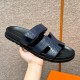 에르메스 Hermes 180 Chypre sandal  Matte Alligator&73 Blue saphir