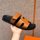 에르메스 Hermes 180 Chypre sandal  Matte Alligator&Naturel