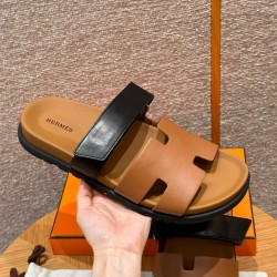 에르메스 Hermes 180 Chypre Sandal lambskin&Naturel and 89 Noir