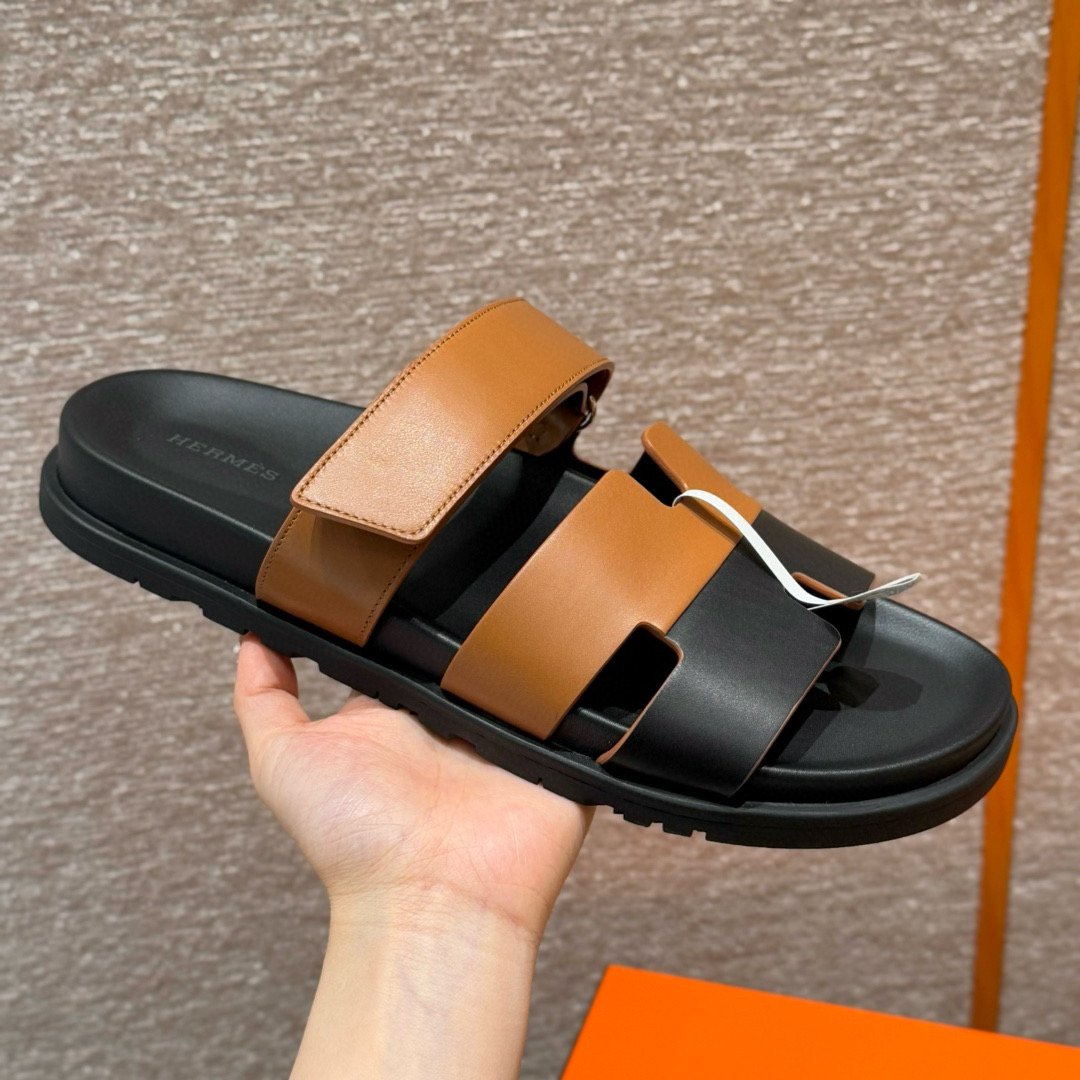 에르메스 Hermes 180 Chypre Sandal lambskin&Naturel and 89 Noir 2