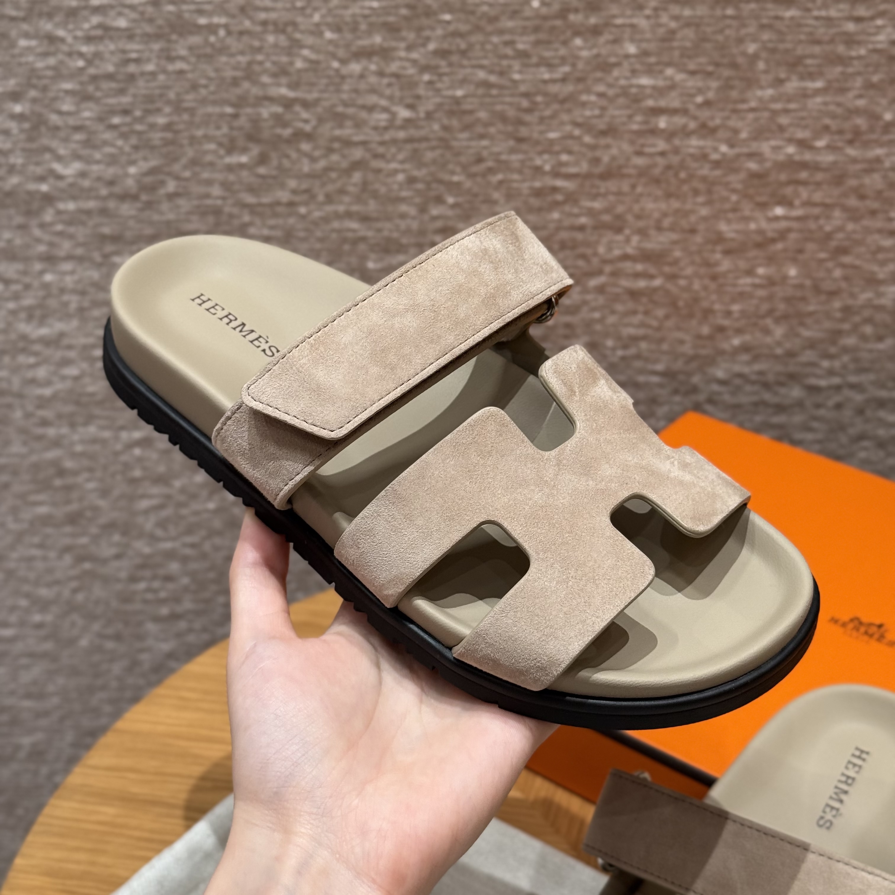 에르메스 Hermes 225 Chypre sandal chamois&Clay beige