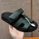 에르메스 Hermes 225 Chypre sandal Lizard&67 Vert Fonce