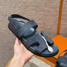 에르메스 Hermes 226 Genius sandal Chamois&Purplish blue