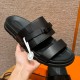 에르메스 Hermes 161 Jackson sandal Swift&89 Noir