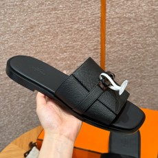 에르메스 Hermes 183 Gabriel sandal Epsom&89 Noir