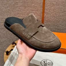 에르메스 Hermes 309 Go mule Suede calf leather&Etoupe