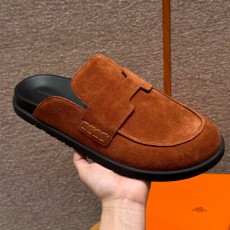 에르메스 Hermes 309 Go mule Suede calf leather&Marron Teck