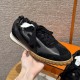 에르메스 Hermes 617 Jet Sneakers Deer skin goat skin&89 Noir
