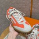 에르메스 Hermes 617 Jet Sneakers Deer&Orange and White