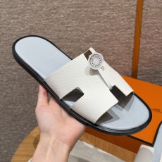 에르메스 Hermes 182 Izmir sandal Epsom&01 Blanc