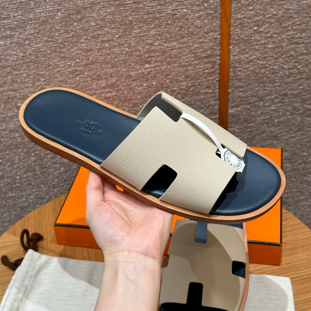 에르메스 Hermes 182 Izmir sandal Epsom&10 Craie