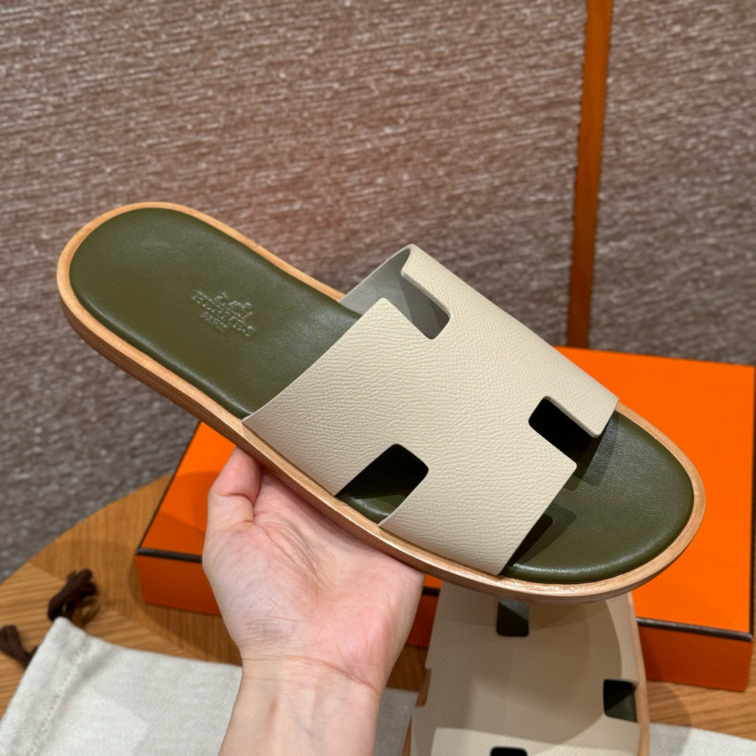 에르메스 Hermes 182 Izmir sandal Epsom&10 Craie