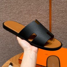 에르메스 Hermes 182 Izmir sandal Epsom&89 Noir and Gold