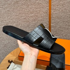 에르메스 Hermes 182 Izmir sandal Matte Alligator&89 Noir