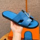 에르메스 Hermes 182 Izmir sandal Matte Alligator&OF Blue Fride