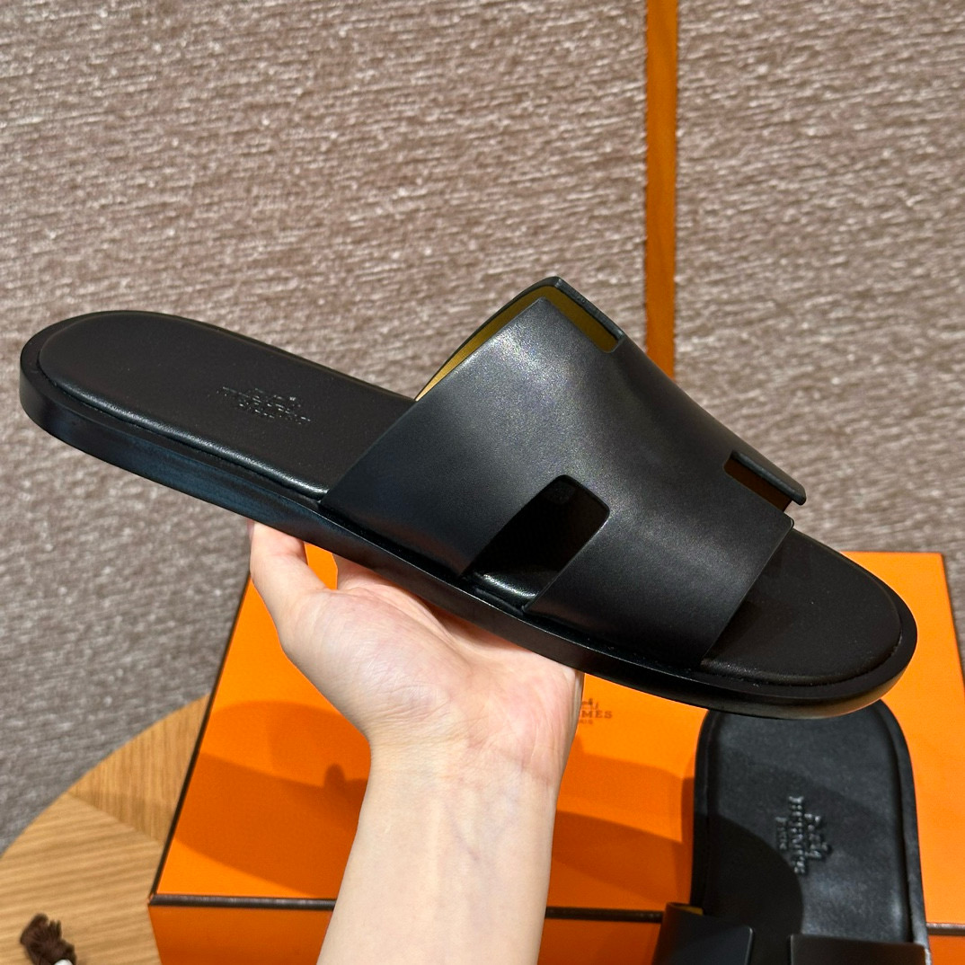 에르메스 Hermes 182 Izmir sandal Swift&89 Noir