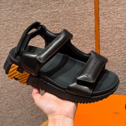 에르메스 Hermes 088 Junior sandal Calfskin&89 Noir