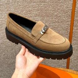 에르메스 Hermes 109 Icone loafer Chamois&Sand color