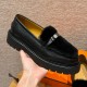 에르메스 Hermes 109 Icone loafer Swift and Calfskin&89 Noir