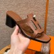 에르메스 Hermes 159 Izzy 60 sandal Calfskin&37 Gold