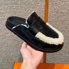 에르메스 Hermes 190 Go mule Sheepskin and Nappa&89 Noir