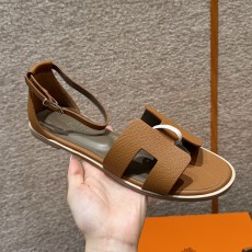 에르메스 Hermes 196 Santorini sandal Epsom&37 Gold
