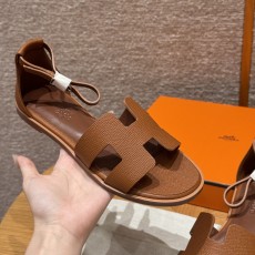 에르메스 Hermes 196 Santorini sandal Epsom&37 Gold