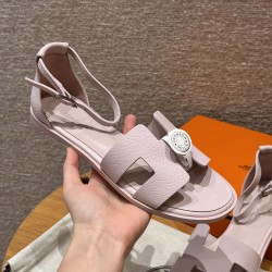 에르메스 Hermes 196 Santorini sandal Epsom&Terre Cuite