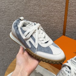 에르메스 Hermes 618 Jet Sneaker Chamois&Cloud gray