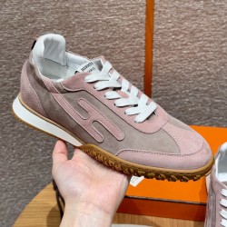 에르메스 Hermes 618 Jet Sneaker Chamois&Rose