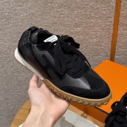 에르메스 Hermes 618 Jet Sneaker Deer and Goat&Black